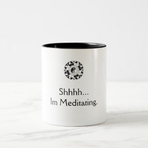 Taza Bicolor meditación del café