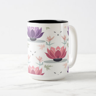 Taza Bicolor Meditation Yoga Wellness Mandala Bamboo Relaxation