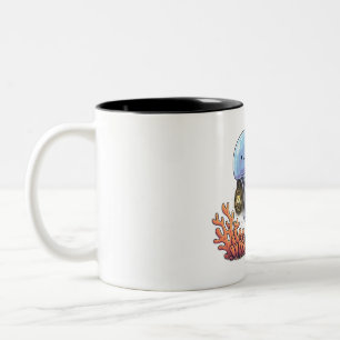 Taza Bicolor Medusa Linterna Oceánica