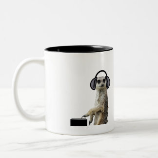 Taza Bicolor Meerkat fresco enrrollado DJ
