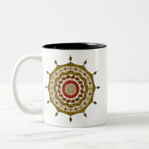 Taza Bicolor Mehndi Fantasy Gold Mug