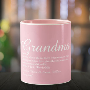 Taza Bicolor Mejor Abuela Definición Rosa