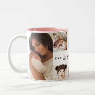 Taza Bicolor Mejor Abuelito Personalizado Hasta El Collage de f