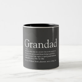 Taza Bicolor Mejor abuelo abuelo abuelo abuelo abuelo papá defi