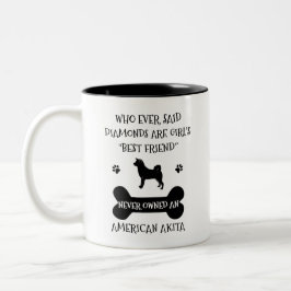 Taza Bicolor Mejor amigo de Akita