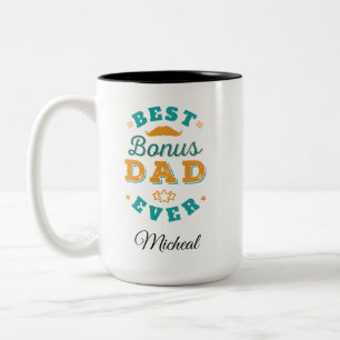 Taza Bicolor Mejor Bono de Papá Nunca Día de Padres Modernos