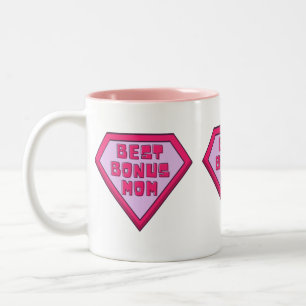 Taza Bicolor Mejor Bono Rosa Día de la Madre