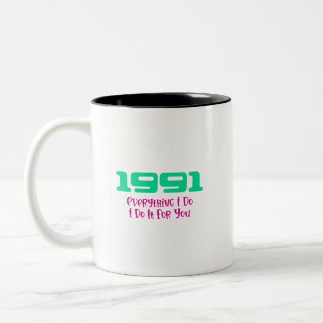 Taza Bicolor Mejor Canción de 1991 (Izquierda)