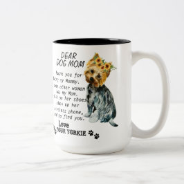 Taza Bicolor Mejor cita de Yorkie Mom