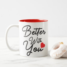 Taza Bicolor Mejor contigo