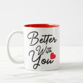 Taza Bicolor Mejor contigo