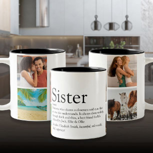 Taza Bicolor Mejor definición de hermana de todos los tiempos 4