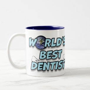 Taza Bicolor Mejor Dentista del Mundo