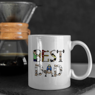 Taza Bicolor Mejor Deporte de Papá Mensajes de texto