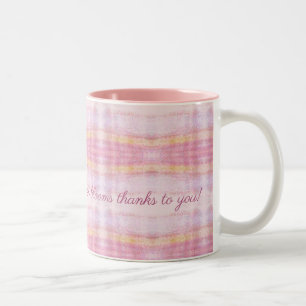 Taza Bicolor Mejor Diseñador de amigos Pink Plaid Mug