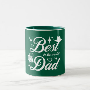 Taza Bicolor Mejor Diseño Elegante De Papá
