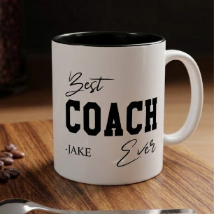 Taza Bicolor Mejor Entrenador de Todos los Tiempos Regalo Perso