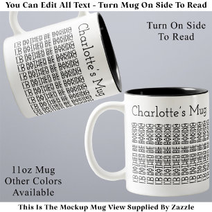 Taza Bicolor Mejor Estar Cocina & Nombre 154BW Mensaje Oculto 