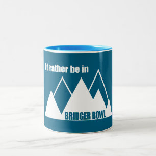 Taza Bicolor Mejor Estar En Bridger Bowl Montaña