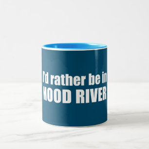 Taza Bicolor Mejor Estar En Hood River Oregon