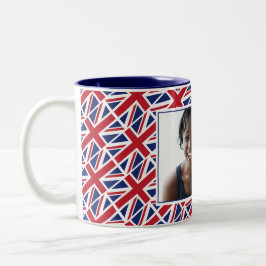 Taza Bicolor MEJOR foto de Jack personalizada de la MAMÁ BRITÁN