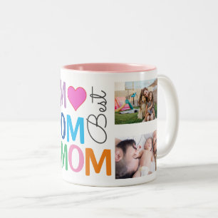 Taza Bicolor Mejor foto de mamá