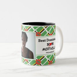 Taza Bicolor MEJOR foto de MAMÁ DOMINICANA