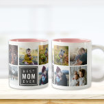 Taza Bicolor Mejor foto de MOM jamás Personalizado Mug<br><div class="desc">¡personalizar esta taza y dásela como regalo!</div>