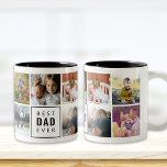 Taza Bicolor Mejor foto de Personalizado DAD Ever Mug<br><div class="desc">¡personalizar esta taza y dásela como regalo!</div>
