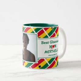 Taza Bicolor MEJOR Fotos personalizadas de GHANA EN LA MOM DE G