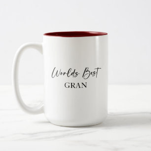 Taza Bicolor Mejor Gran y más querida peluca personalizada del 