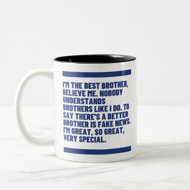 Taza Bicolor Mejor Hermano (Izquierda)