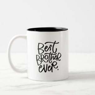 Taza Bicolor Mejor Hermano Manejado Con Dos Tones De Café Mug