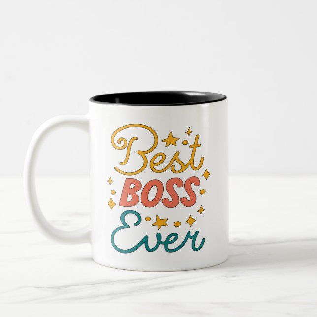 Taza Bicolor Mejor Jefe de la Historia (Izquierda)