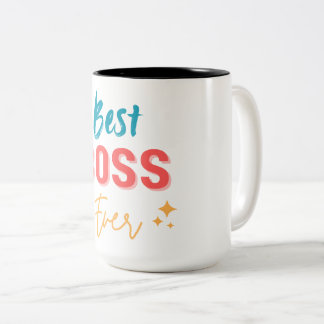 Taza Bicolor Mejor Jefe de la Historia - Diseño de Apreciación