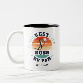 Taza Bicolor Mejor Jefe De Par Personalizado Retro Personalizad
