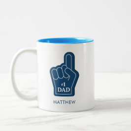 Taza Bicolor Mejor Keepsake de papá personalizado