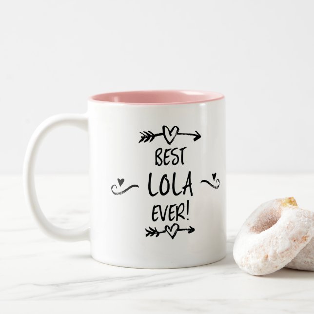 Taza Bicolor Mejor Lola (Con donut)