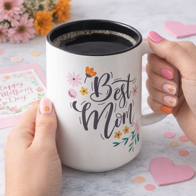Taza Bicolor Mejor Mamá (Subido por el creador)