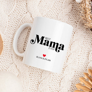 Taza Bicolor Mejor Mamá del Mundo Personalizada