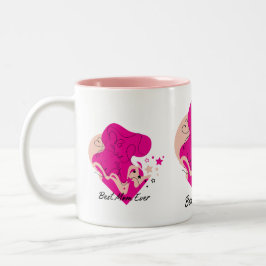 Taza Bicolor Mejor mamá Diseño Colorido Siempre