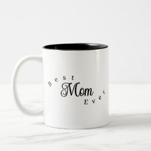 Taza Bicolor Mejor Mamá Moderna Simple
