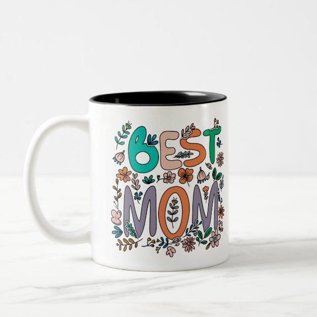 Taza Bicolor Mejor Mamá Mug (Izquierda)