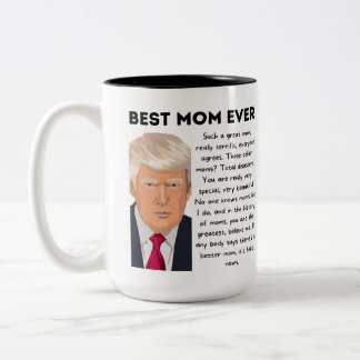 Taza Bicolor Mejor mamá mug Trump