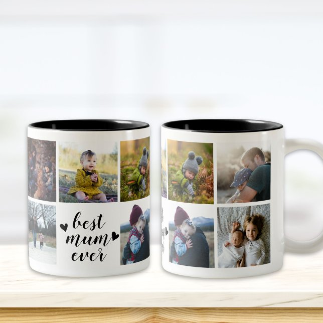 Taza Bicolor Mejor Mamá Personalizado Foto Mug (Subido por el creador)