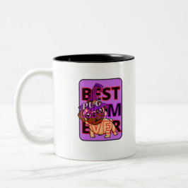 Taza Bicolor Mejor Mamá Pug