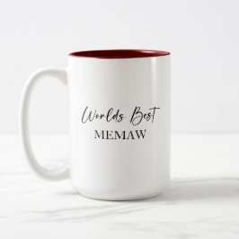 Taza Bicolor Mejor Meme y Mug Personalizada Más Querida del Mun