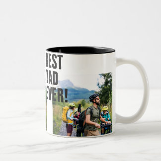 Taza Bicolor Mejor Mug de fotos del Personalizado de papá