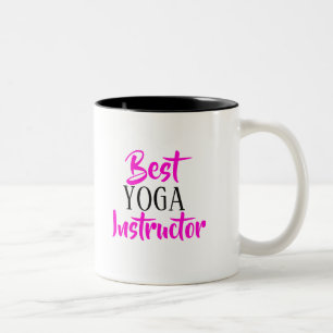 Taza Bicolor Mejor mug de instructor de YOGA