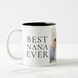Taza Bicolor Mejor Nana del Mundo Regalo para Abuelos Foto